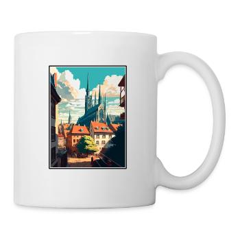 Erfurt Germany Vintage Travel Poster WPA Souvenir - Mug - white - Right