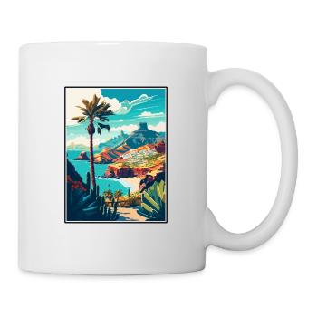 Gran Canaria Espagne Vintage voyage affiche Souvenir - Mug blanc - blanc - Droite