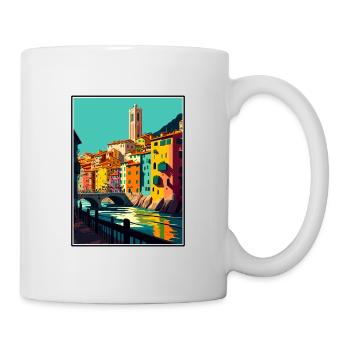 Girona Spain Vintage Travel Poster WPA Souvenir - Mug - white - Right