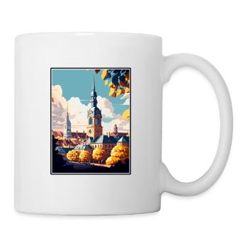 Dortmund Germany Vintage Travel Poster Souvenir - Mug - white - Right