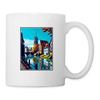 Ulm Germany Vintage Travel Poster WPA Souvenir - Mug - white - Right