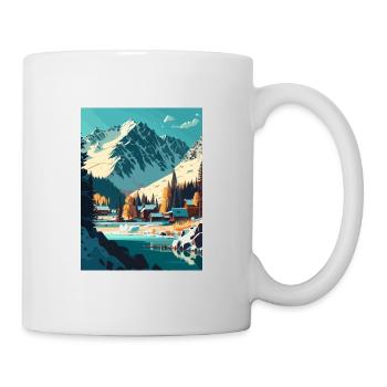 Arosa Suisse Suisse Affiche de voyage Vintage WPA - Mug blanc - blanc - Droite