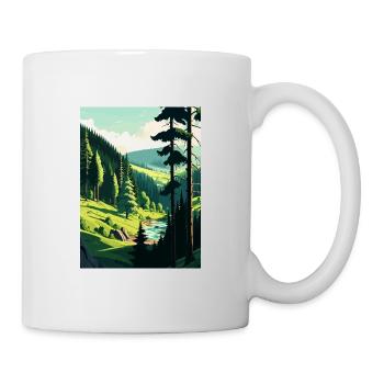 Black Forest Germany Vintage Travel Poster WPA Art - Mug - white - Right