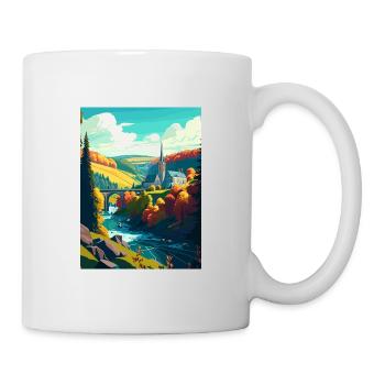Ardennes France Vintage Travel Poster WPA Souvenir - Mug - white - Right