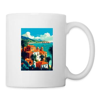 Sicile Italie Décoration Vintage Voyage Affiche WPA - Mug blanc - blanc - Droite