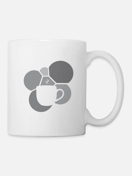 Kaffee Cappuccino Kaffeebohne - Tasse - Weiß