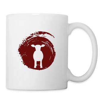 Rind Milch Rind - Tasse - Weiß - Rechts