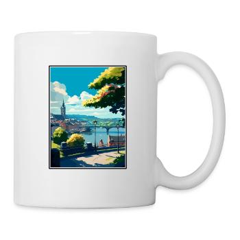 Koblenz Germany Vintage Travel Poster WPA Souvenir - Mug - white - Right