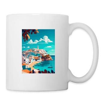 Ibiza Spain Vintage Travel Poster WPA Souvenir - Mug - white - Right