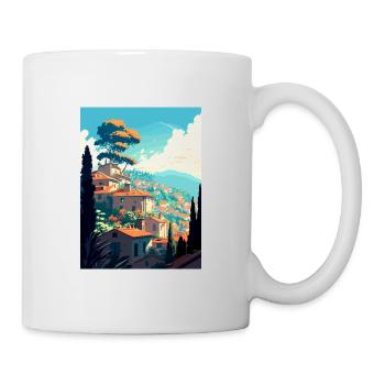 Grasse France Vintage voyage affiche WPA Souvenir - Mug blanc - blanc - Droite