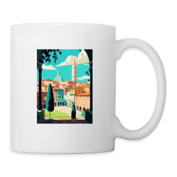 Siena Italien Dekoration Vintage Reiseposter WPA - Tasse - Weiß - Rechts