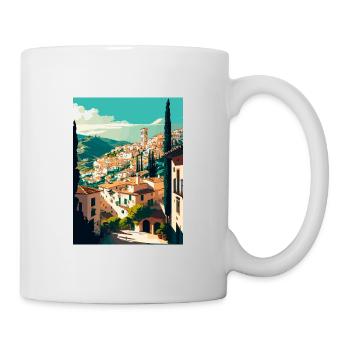 Granada Spain Vintage Travel Poster WPA Souvenir - Mug - white - Right