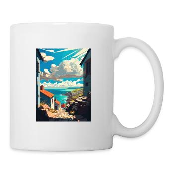 Galice Espagne Vintage voyage affiche WPA Souvenir - Mug blanc - blanc - Droite