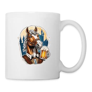 Lederhosen / Animal / Traditional costume / Tradition / Horse - Mug - white - Right
