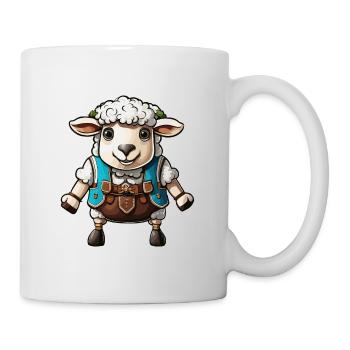 Lederhosen / Animal / Traditional costume / Tradition / Sheep - Mug - white - Right
