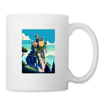 Saint-Marin Italie Vintage voyage affiche Souvenir - Mug blanc - blanc - Droite