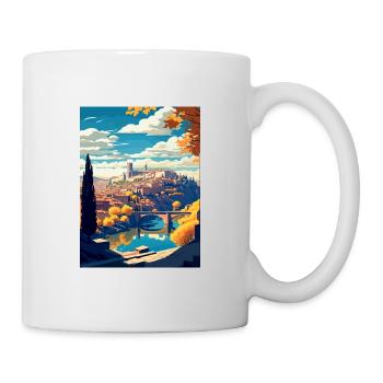 Toledo Spain Vintage Travel Poster WPA Souvenir - Mug - white - Right