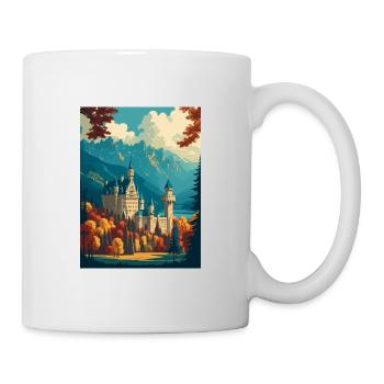 Schwangau Castle Germany Vintage Travel Poster WPA - Mug - white - Right