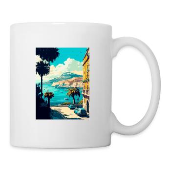 Naples Italy Decoration Vintage Travel Poster WPA - Mug - white - Right