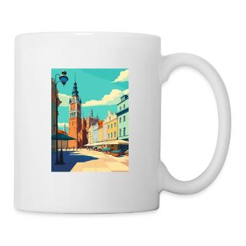 Breslau Europäisches Polen Vintage Reiseposter WPA - Tasse - Weiß - Rechts