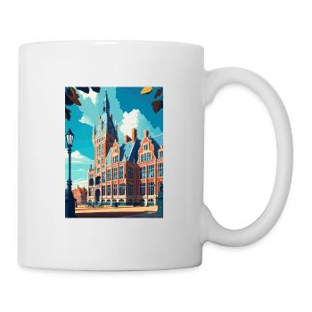 The Hague Decoration Vintage Travel Poster WPA Art - Mug - white - Right