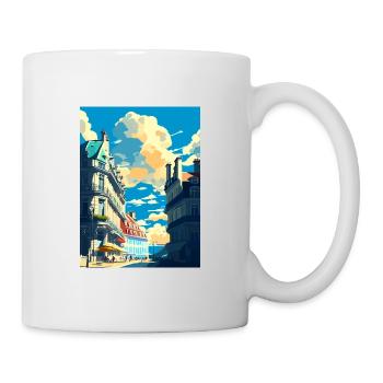 Nantes Decoration Vintage Travel Poster Souvenir - Mug - white - Right