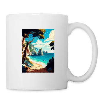 Zakynthos Grèce Décoration Grec Voyage Affiche - Mug blanc - blanc - Droite