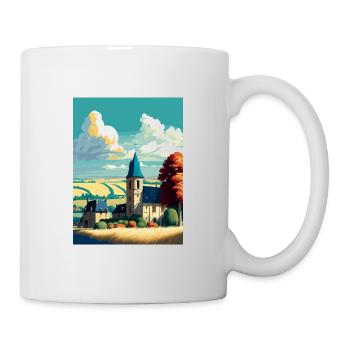Normandie France Vintage voyage affiche WPA Souvenir - Mug blanc - blanc - Droite
