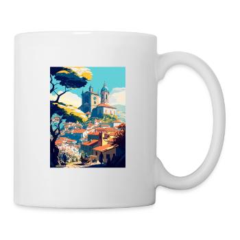 Braga Italie Vintage voyage affiche WPA Souvenir - Mug blanc - blanc - Droite
