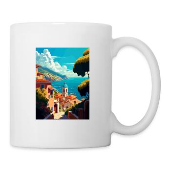 Samos Greece Decoration Vintage Travel Poster WPA - Mug - white - Right