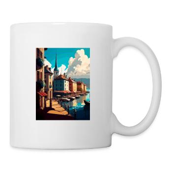 Bayonne France Vintage Travel Poster WPA Souvenir - Mug - white - Right