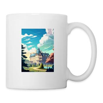 Fontainebleau Frankreich Vintage Reiseposter WPA Kunst - Tasse - Weiß - Rechts
