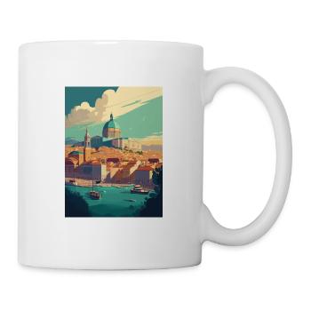 Marseillescape Frankreich Vintage Reiseposter WPA - Tasse - Weiß - Rechts