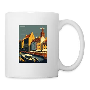Gdansk Polish Baltic Coast Poland Travel Poster - Mug - white - Right