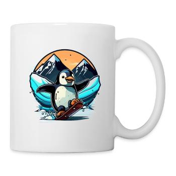 Pingouin heureux - Mug blanc - blanc - Droite