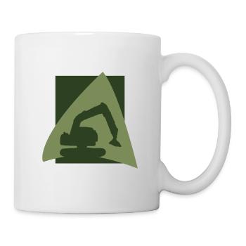 Bauarbeiter Bagger Baggerfahrer - Tasse - Weiß - Rechts