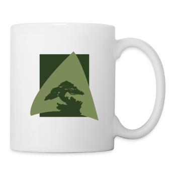 Arbre, Bonsaï, Grandir, Arbre - Mug blanc - blanc - Droite