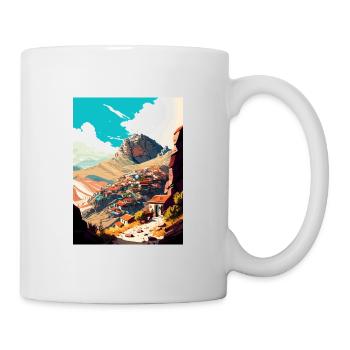 Afyonkarahisar Turquie Giftr Affiche de voyage Vintage - Mug blanc - blanc - Droite