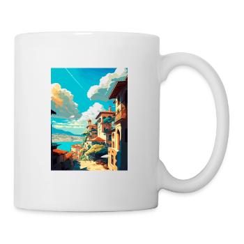 Kırsehir Türkei Vintage Reiseposter WPA Souvenir - Tasse - Weiß - Rechts