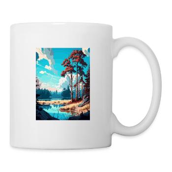 Kampinos Pologne Vintage voyage affiche WPA Souvenir - Mug blanc - blanc - Droite
