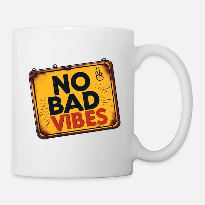 Mauvaises vibrations - Mug blanc - blanc