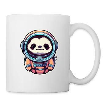 Faultier Astronaut Illustration - Tasse - Weiß - Rechts