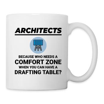 Architect Drafting Table Construction Architecture - Mug - white - Right