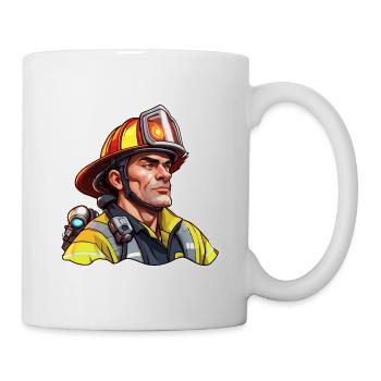 Pompier/Incendie/Incendie/Extinction/Héros - Mug blanc - blanc - Droite