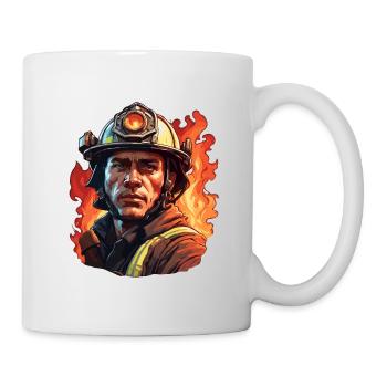 Pompier/Incendie/Incendie/Extinction/Héros - Mug blanc - blanc - Droite