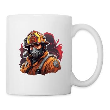 Pompier/Incendie/Incendie/Extinction/Héros - Mug blanc - blanc - Droite