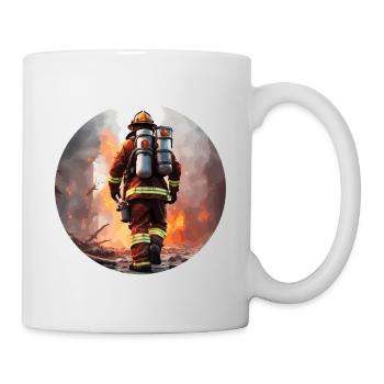 Pompier/Incendie/Incendie/Extinction/Héros - Mug blanc - blanc - Droite