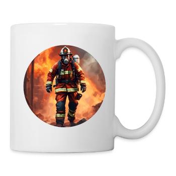 Pompier/Incendie/Incendie/Extinction/Héros - Mug blanc - blanc - Droite