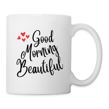 Good morning beautiful - Mug blanc - blanc - Droite