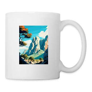 Paklenica Kroatien Vintage Reiseposter Souvenir - Tasse - Weiß - Rechts